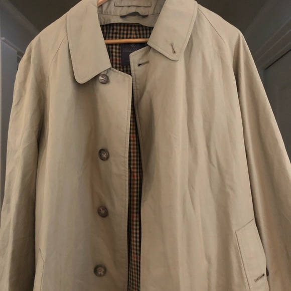 Brooks Brothers khaki trench coat 42L - Picture 2 of 7
